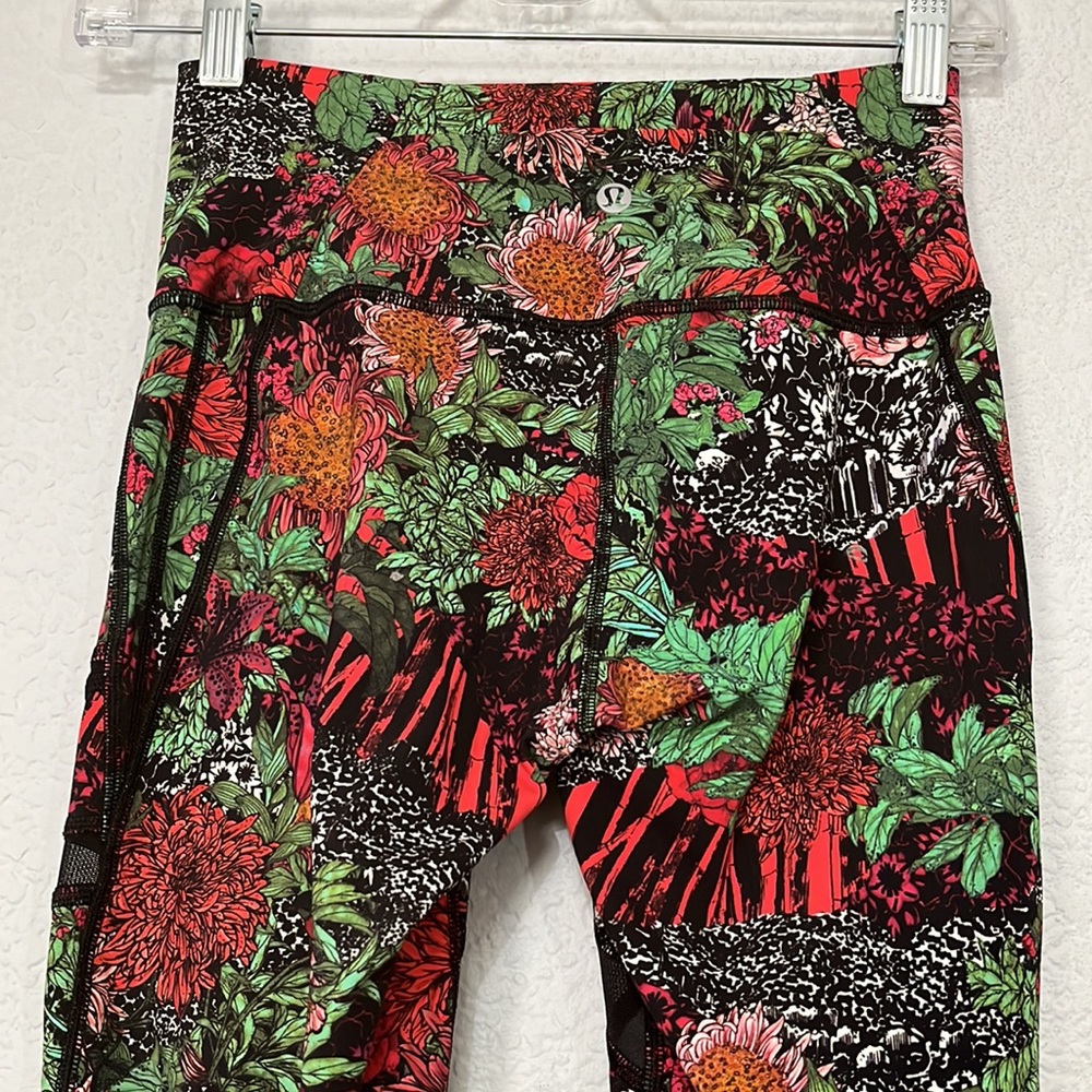 Lululemon Athletica Wunder Under Floral Leggings - Picture 12 of 16